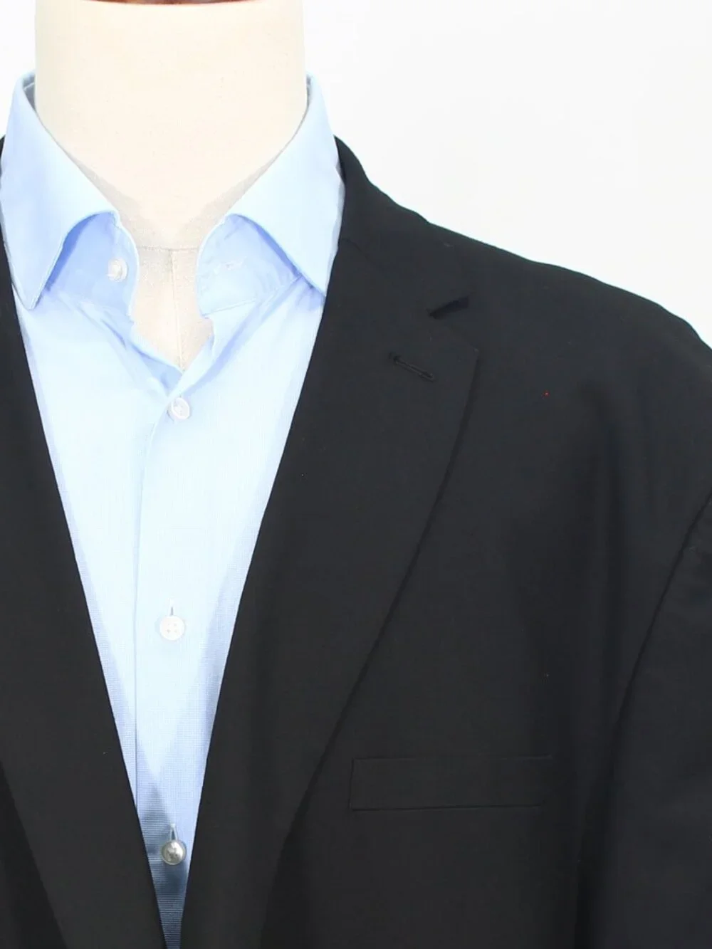 Alain Dupetit 58R 54x31 Black Full Suit 2-Button Solid R939